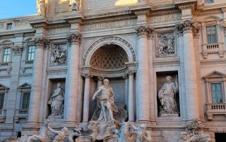 The famous Trevi Fountain was built in the 17th century
