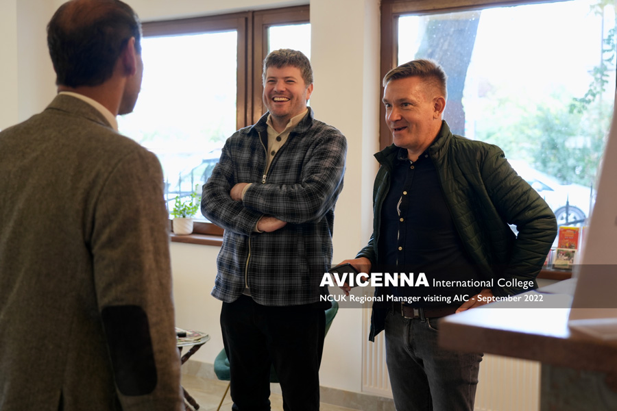 NCUK Regional Manager from Manchester. Mr Adam came to pay us a visit by the invitation of the AIC-NCUK Academic Manger Mr Steve