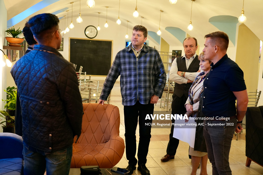 NCUK Regional Manager from Manchester. Mr Adam came to pay us a visit by the invitation of the AIC-NCUK Academic Manger Mr Steve