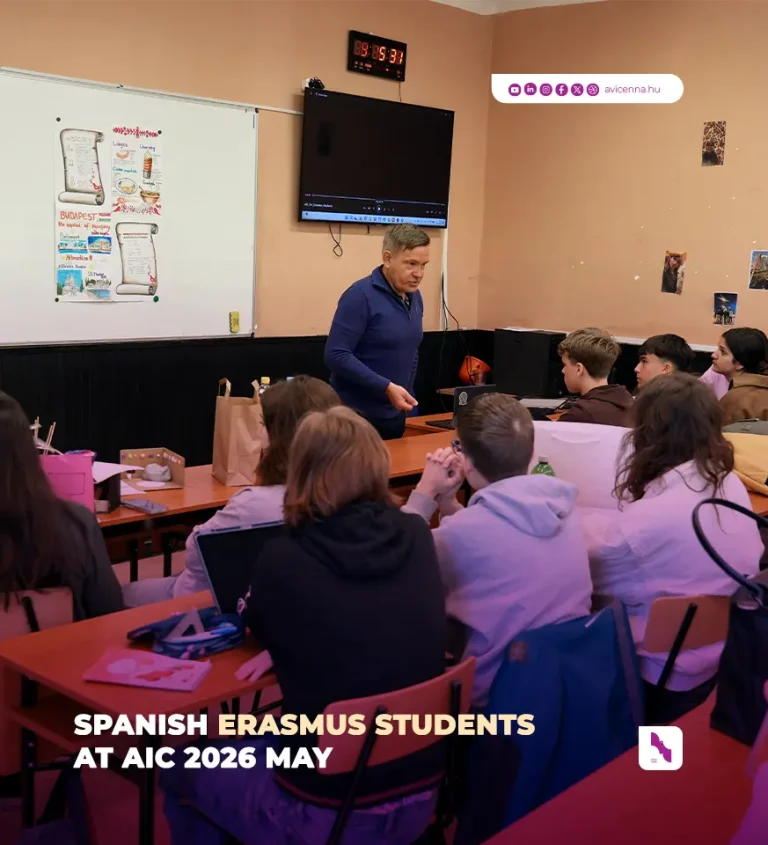 Spanish Erasmus Students at Avicenna International College, student presentation