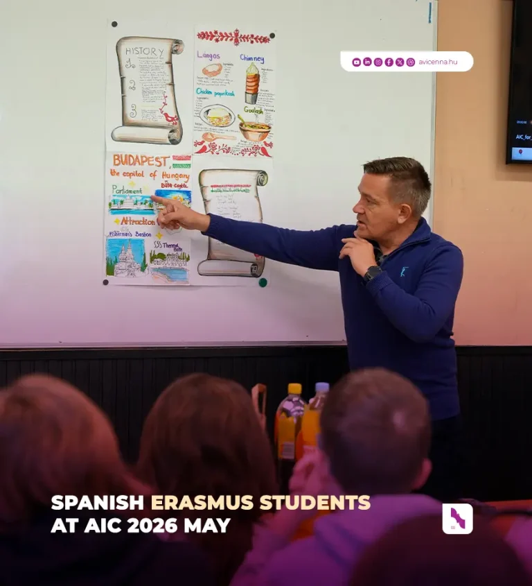 Spanish Erasmus Students at Avicenna International College, student presentation