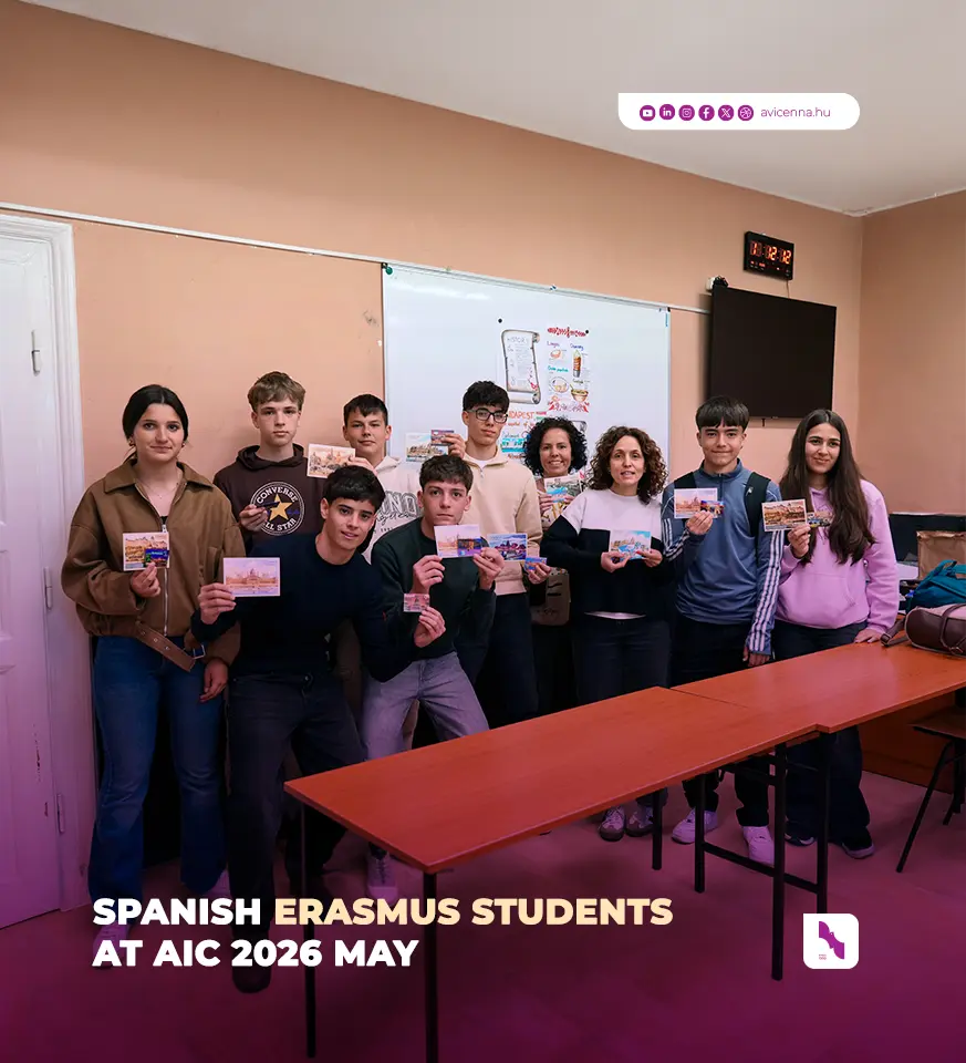 Spanish Erasmus Students at Avicenna International College, certificate and celebration
