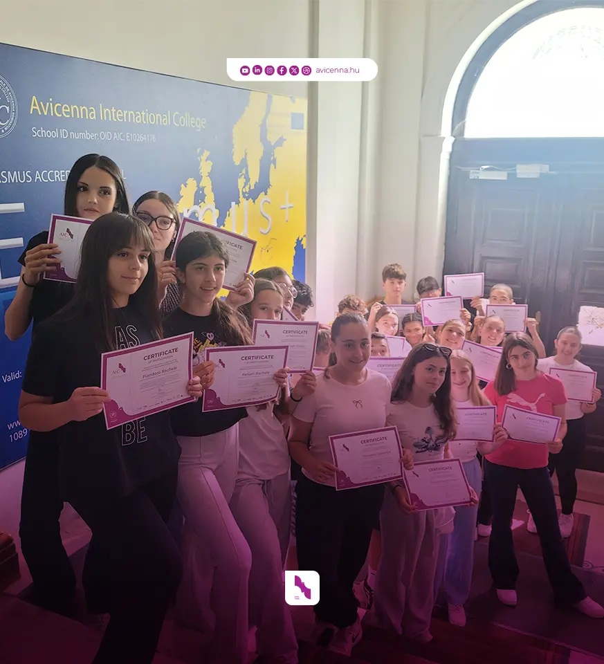 Erasmus+ International Exchange in Budapest: Students from Marsciano Visit AIC for the First Time
